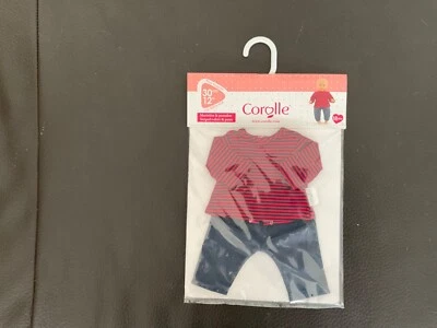 Vêtement Corolle Petit  poupon marinière pantalon 30 cm Neuf Blister - Photo 1/2
