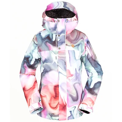 VOLCOM Womens 2023 Snowboard Snow - BOLT INSULATED JACKET - NEBULA PRINT - Image 1 of 3