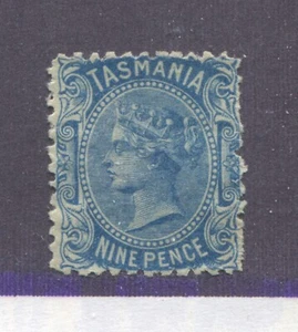 Tasmania QV 1871 9d perf 11 1/2 mint o.g. hinged - Picture 1 of 1