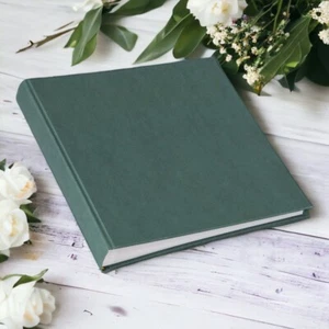 Traditional Book Bound Photo Album | 30 pages / 60 sides | Dark Green - Picture 1 of 22