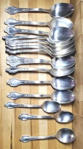 19 Pc. INTERNATIONAL SILVER CO. XII Silverplate Table Spoons Teaspoons Vintage - Picture 1 of 7