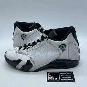 Size 9 - Air Jordan 14 Retro 2016 Oxidized Green White Black Leather(487471-106) - Picture 1 of 7
