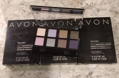 Avon Lot X 3 True Color 8-in-1 Eyeshadow Palette Plum Essentials E902 New - Image 1 of 2