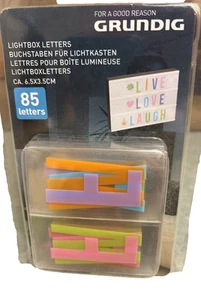 Grundig Lightbox Letters Buchstaben für Lichtkasten bunt 85Stk. - Bild 1 von 2