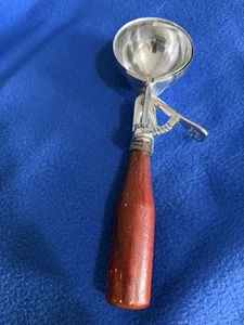 Scopa gelato artigianale Shore vintage manico legno bordeaux 2,5" scoop spremere - Foto 1 di 4