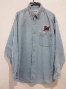 Vintage Chase Authentics  Denim Shirt  Mens Size Large  Dale Earnhardt  Pocket - Picture 1 of 22