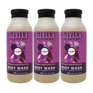Mrs. Meyer's Body Wash, Plum Berry, Clean Day aromatherapeutisches ätherisches Öl 3er-Packung - Bild 1 von 3
