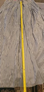 Vintage Kariert Maxi To Floor Geo 60er Retro Schwarz Weiß. Mit durchgehendem rosa Futter - Bild 1 von 4