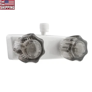 Grifo de ducha RV desviador de doble perilla accesorios de repuesto de plástico de alta resistencia - Imagen 1 de 15