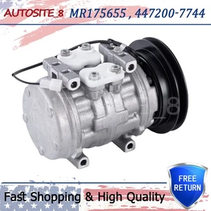 A/C Compressor for DENSO 10P15C Mitsubishi Delica 4D56 L300 447200-7744 MR175655 - Picture 1 of 14