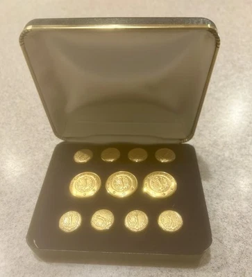 Blazer de golf vintage con botones estuche negro The Broadmoor 11 tono dorado golfista Foto 1 de 4