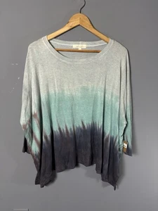 Neu mit Etikett River + Sky Damen XS/S London Batik Wasserfall Tunika Top Shirt Oversize - Bild 1 von 7