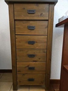 Holz Kommode, 6 Schubladen - Bild 1 von 4