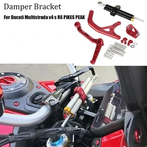 Steering Stabilize Damper Bracket Kit For DUCATI Multistrada V4 S RS Pikes Peak - Picture 1 of 6