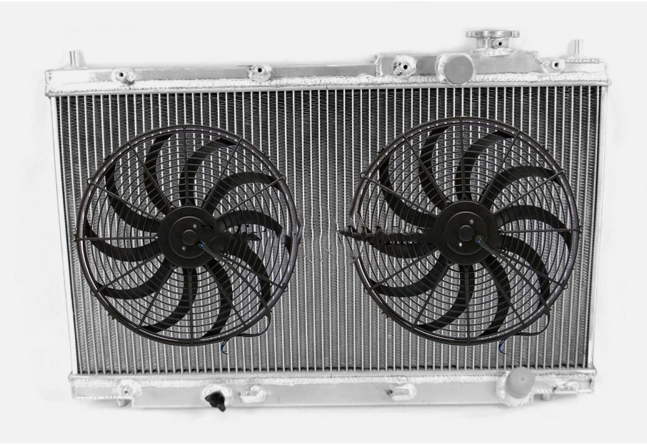 2001–2005 Honda Civic 1.7L Aluminum Radiator (Non-Si) + Fans Foto 1 de 1