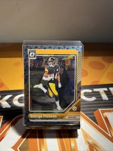 2024 Donruss Optic Blue Stars Emoji #166 George Pickens Steelers/ Cowboys SP - Picture 1 of 2