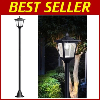 Luces de poste solar - Iluminación exterior de seguridad LED brillante Foto 1 de 4