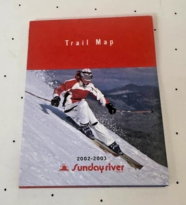 2002-2003 Sunday River Ski Mountain Trail Map Vintage American Skiing Company - Picture 1 of 3