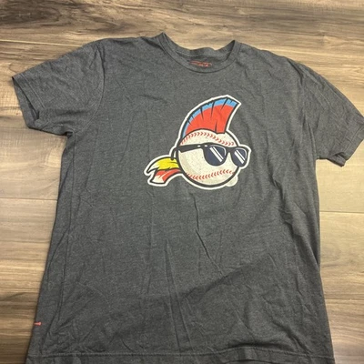 Baseballism Cleveland Indians Ricky Vaughn Wild Thing 2XL Gray Shirt - Image 1 of 4