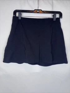 Falda corta American Eagle para mujer pequeña negra mezcla de viscosa informal de golf - Imagen 1 de 6