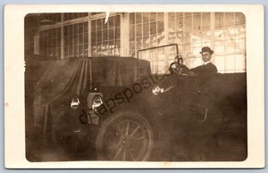 K40/ Interessante RPPC Postkarte um 1910 Americana früher Automobilmann 522 - Bild 1 von 4