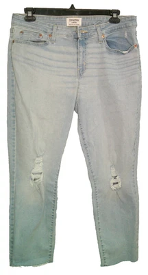Levis Denizen Light Wash Jeans Distressed Mid Rise Boyfriend Women's 33 size 16 - Image 1 of 4