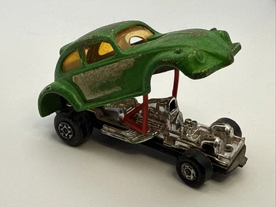 Lesney Matchbox Superfast 1972 #43 Green Dragon Wheels Beetle coche fundido a presión Foto 1 de 4
