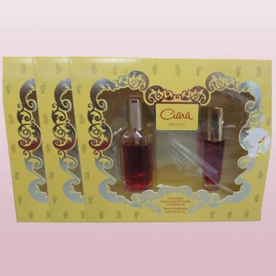 REVLON CIARA SPRAY DE COLONIA CONCENTRADA 80 Y EAU DE PARFUM NUEVO CON ETIQUETAS JUEGO DE REGALO LOTE DE 3 Foto 1 de 4