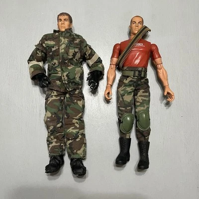 GI Joe’s Estatuillas 2 GI Militar Pawtucket y Marina Entrenamiento Básico 12" Años 90’s Foto 1 de 4