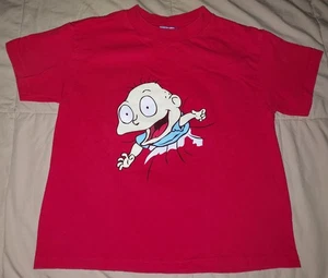 VTG 1997 RUGRATS T SHIR BOYS 7 YOUTH 90s NICKELODEON TOMMY CHUCKIE DOUBLE SIDED - Picture 1 of 7