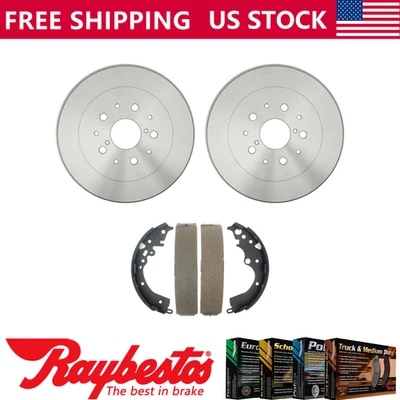 Kit trasero tambores de freno y zapatas de freno para Toyota Tacoma 2005-2013 - Raybestos Foto 1 de 4
