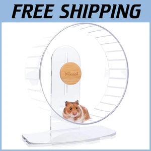 Rueda grande silenciosa para hámster - rodamientos de bolas dobles, transparente - Imagen 1 de 11