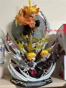 20" Demon Slayer Agatsuma Zenitsu PVC Figur LED Modell Statue Spielzeug Sammlung - Bild 1 von 9