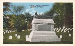 Cartolina LP84 Chattanooga TN Cimitero Nazionale Guerra Civile Andrews Raiders - Foto 1 di 2