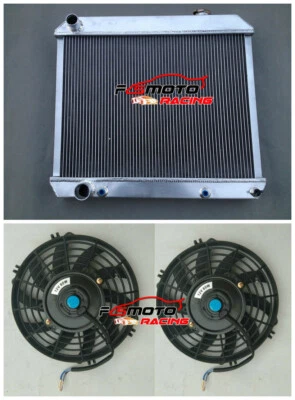 3 ROW Radiator +Fan For 60 61 62 63 64 65 CADILLAC ELDORADO / DEVILLE 390 V8 - Image 1 of 4