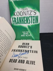 SIGNED Dead and Alive: A Novel Dean Koontz Frankenstein, Book 3 NEW UK 1st Ed - Picture 1 of 6
