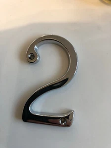 Unused metal Silver coloured number 2 - Picture 1 of 2