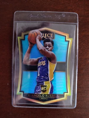 2015 D'Angelo Russell RC Panini Select Die Cut Blue Prizm Rookie Mint Ungraded - Image 1 of 4
