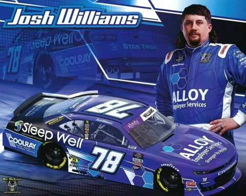 2022 JOSH WILLIAMS “SLEEP WELL” #78 NASCAR XFINITY SERIES POSTCARD Cover