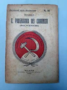 Bukharin, Nicolái Il Programma dei Comunisti (Bolscevichi) n11 1920 - Imagen 1 de 3