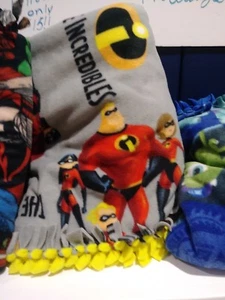 Fleece fabric no sew blanket - Disney Incredibles - Picture 1 of 1