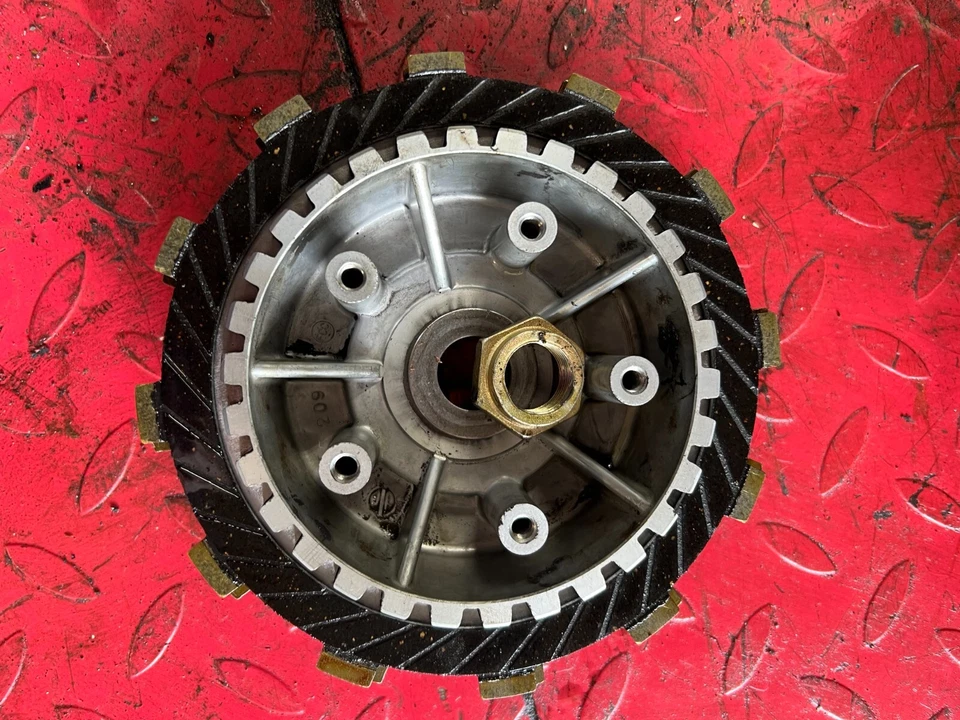 1992 92 Kawasaki Ninja 500 EX500 EX GPZ Clutch Hub + Steels + Fibers Plates - Image 1 of 4