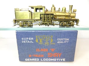 Pacific Fast Mail Brass HO Scale Class B 2-Truck Shay Geared Logging Locomotive - Picture 1 of 12