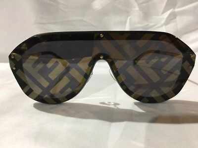 Authentic New Fendi FF M0039  Black/Gold Soft Square Women's Sunglasses - Image 1 of 4