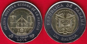 Panama 1 balboa 2019 "Church of Nuestra Senora de la Merced" BiMetallic UNC - Picture 1 of 1