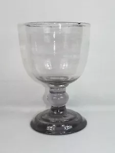alte Weißbier Schale Berliner Weisse Bier Glas Abriss Uran Glas? um 1880 H. 19cm - Bild 1 von 11