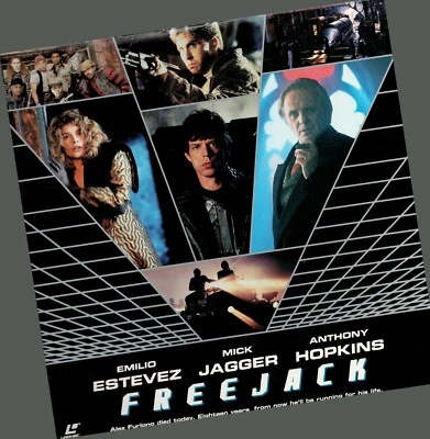 FREEJACK Mick Jagger Widescreen Laserdisc  Emilio Estevez Anthony Hopkins  - Image 1 of 2
