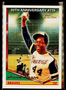 HANK AARON - 1994 Topps GOLD - 20° Anniversario 715 HR - #715! - Foto 1 di 2