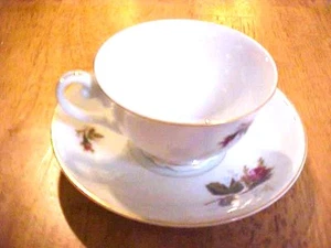 INCREDIBLE White Floral Occupied Japan China Tea Cup & Saucer Dinnerware AQ798 - Picture 1 of 7