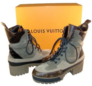 LOUIS VUITTON LAUREATE Platform Desert Boots Size US 8 / EU 38 MSRP $1620 - Picture 1 of 8